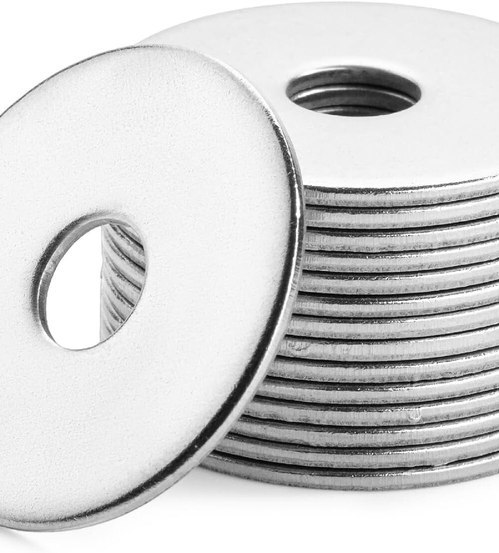 Bates- Stainless Steel Fender Washers, 1/4" x 1", 100 pcs