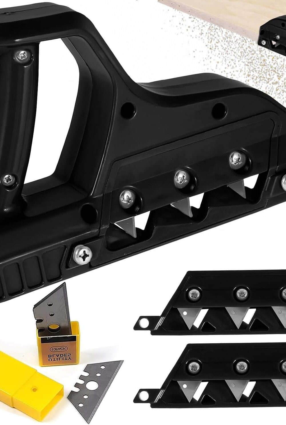 Drywall Cutting Tool, Plasterboard Angle Fast Cutter, Precise 45 60 Gypsum Board Chamferer With 10 Blades